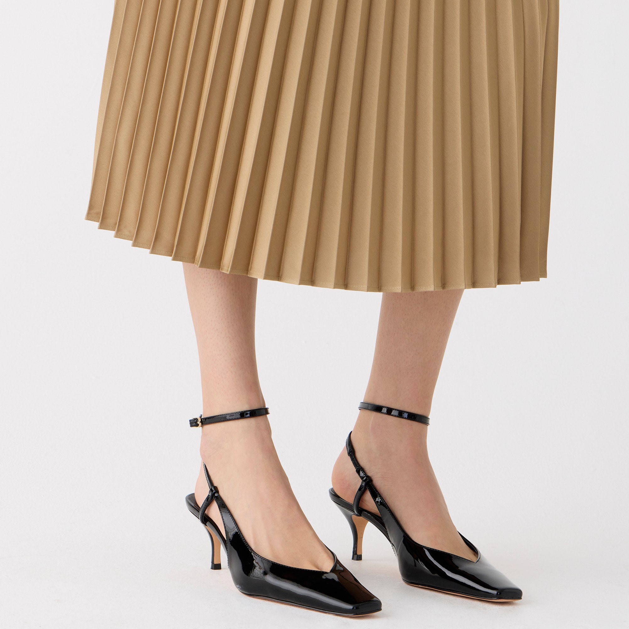 Gwyneth pleated slip skirt