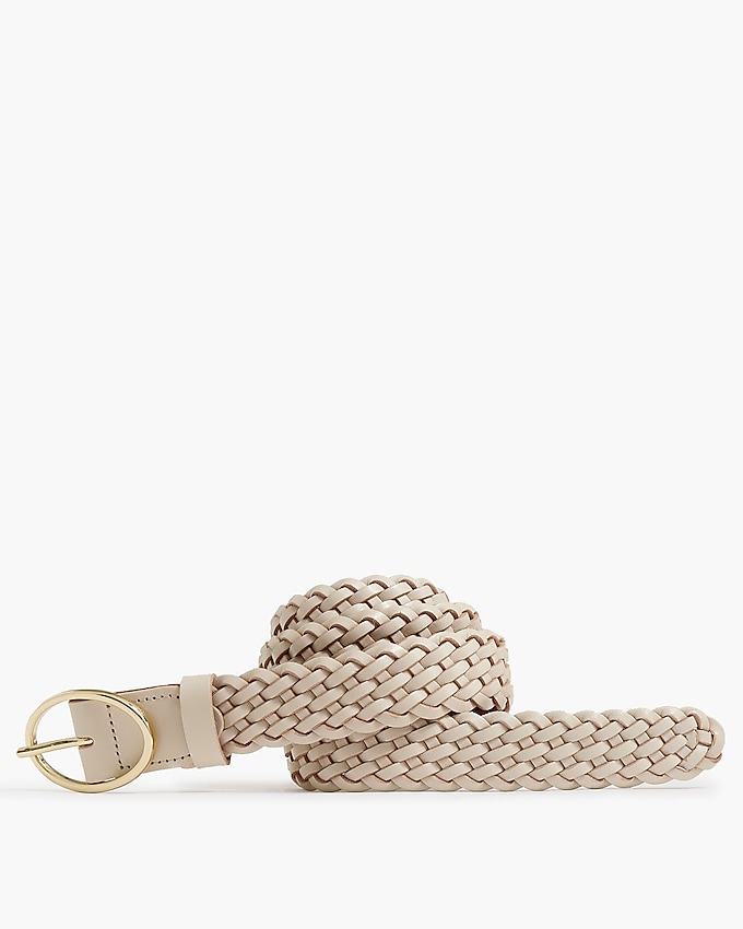 factory: braided belt for women, right side, view zoomed