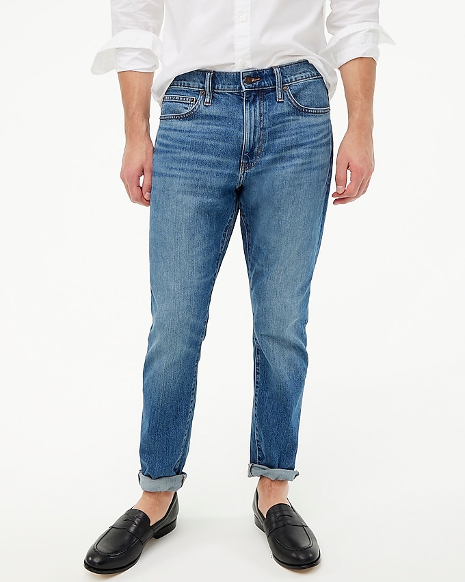 factory: athletic slim-fit jean for men, right side, view zoomed