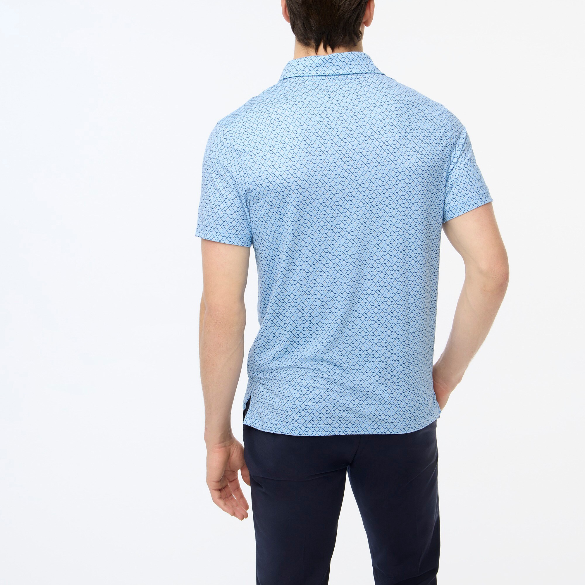 Printed performance polo