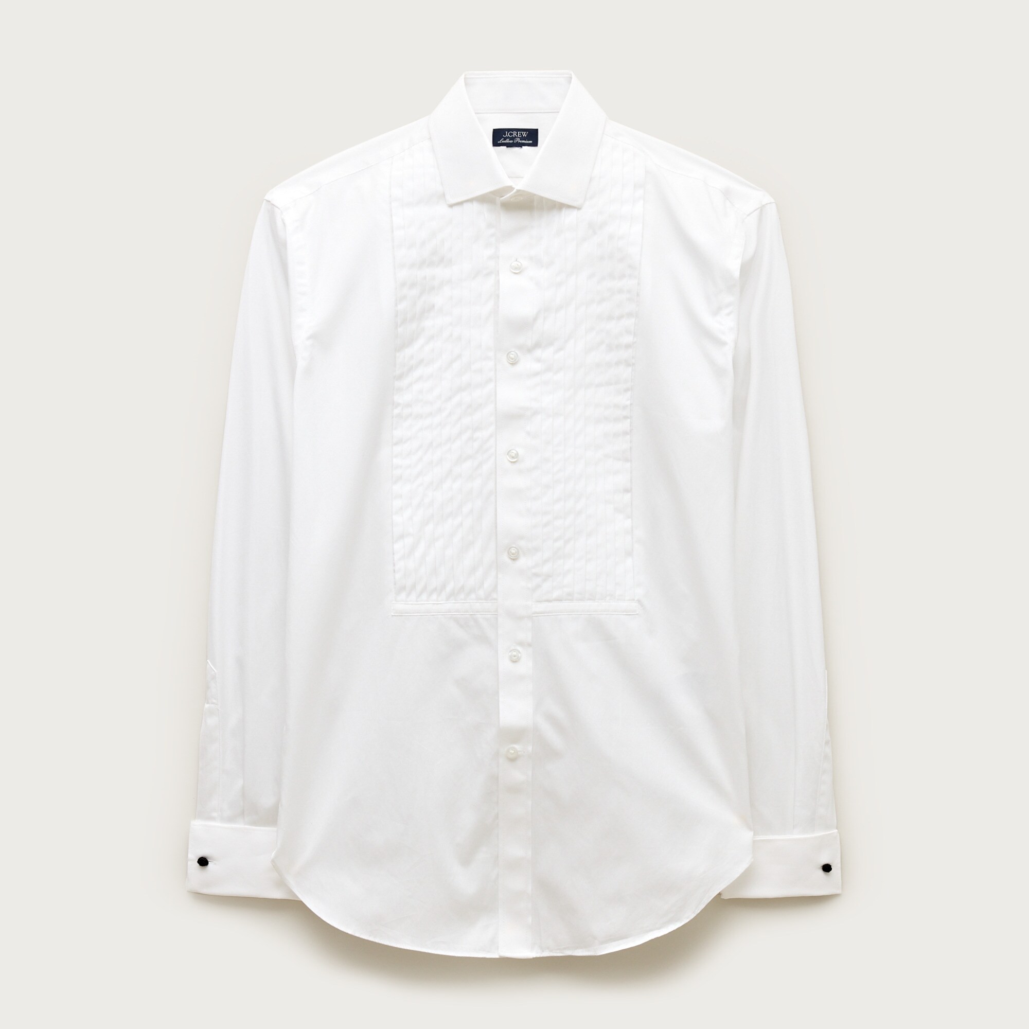  Ludlow Slim-fit pleated-bib tuxedo shirt