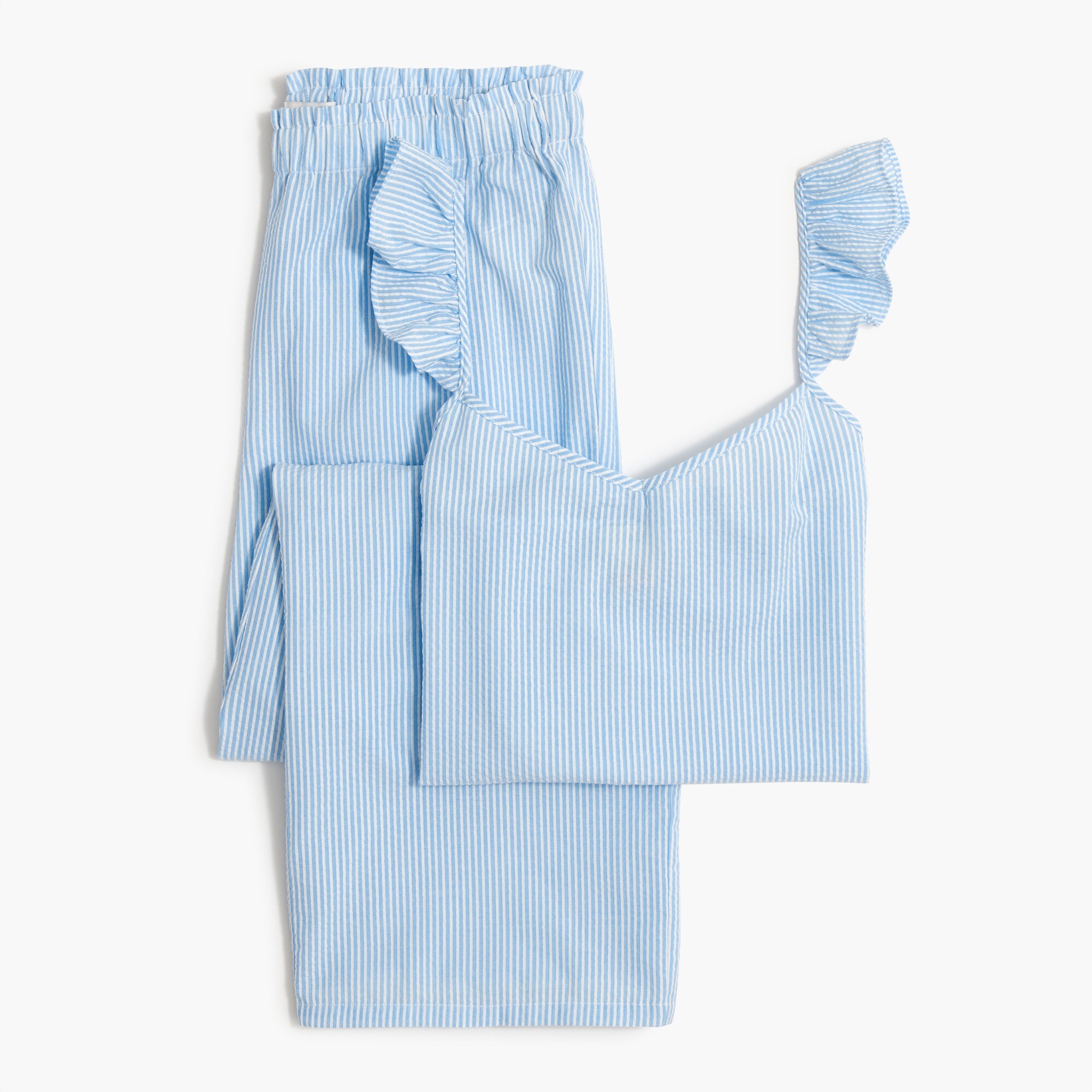 seersucker pajama set for women