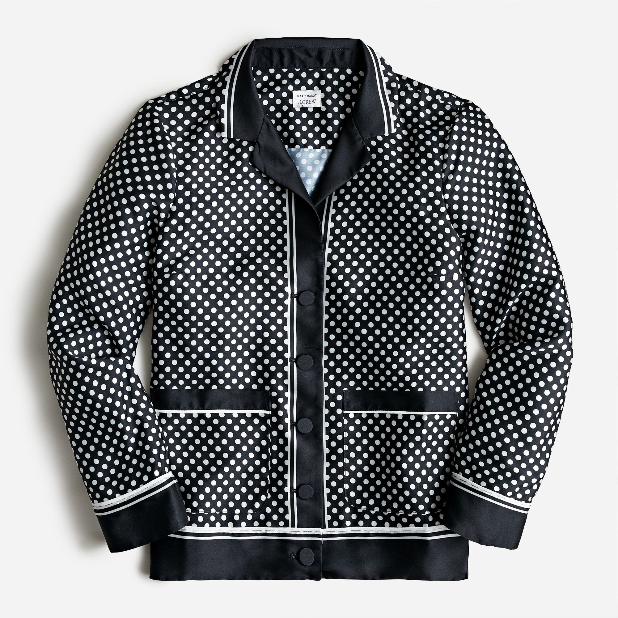 Marie Marot X J.Crew drapey twill shirt