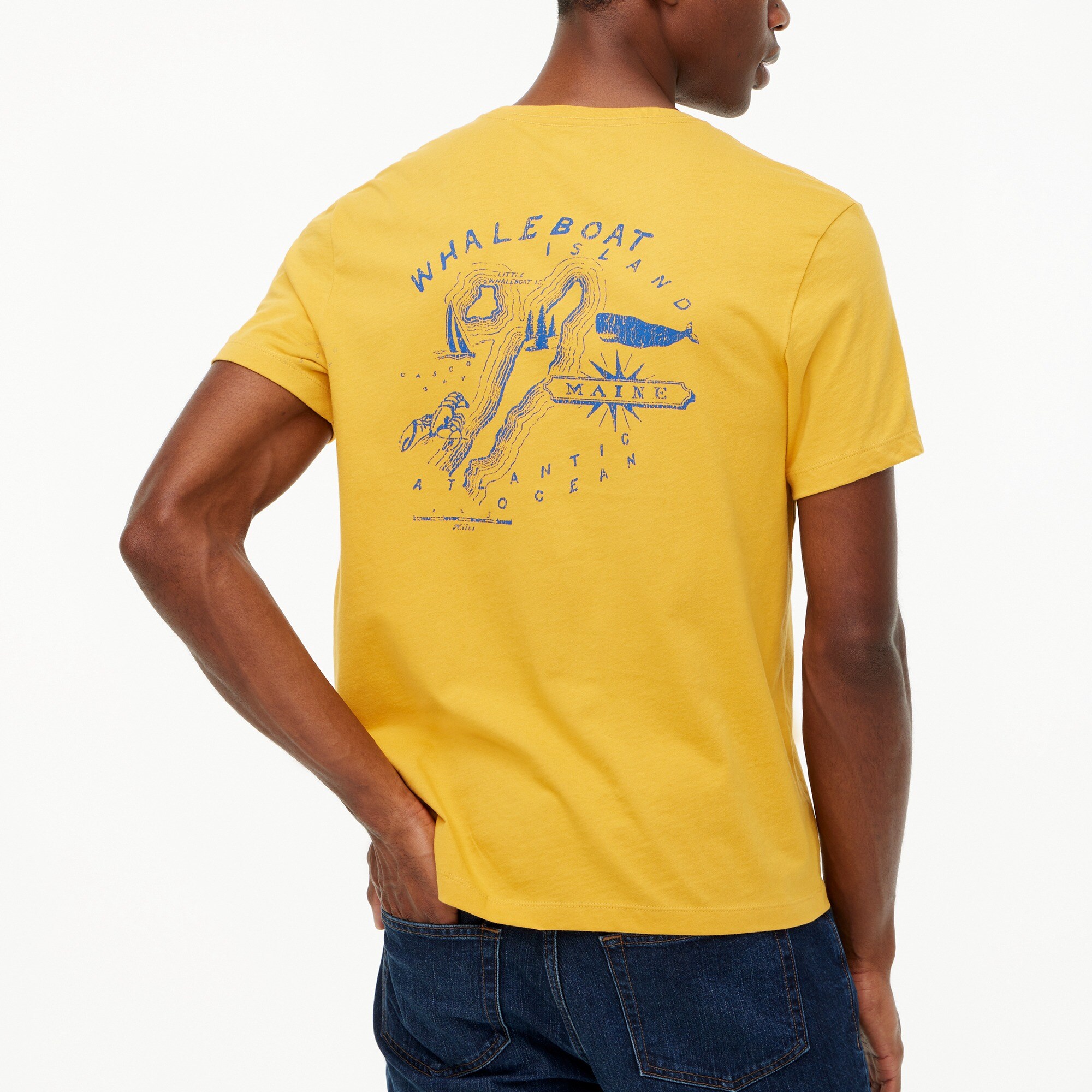 &quot;Whaleboat Island&quot; graphic tee