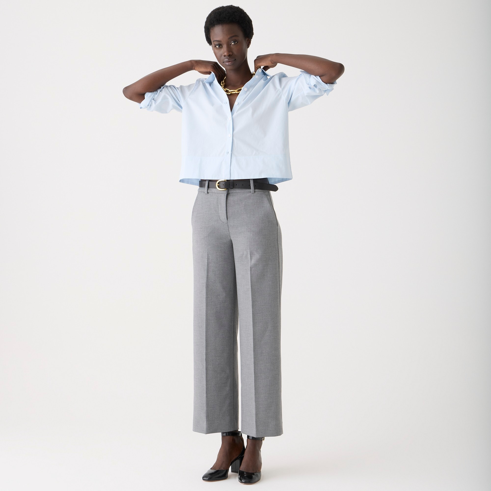 J crew pull clearance on wide leg pants