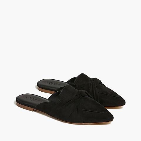 womens Pointed-toe loafer mules
