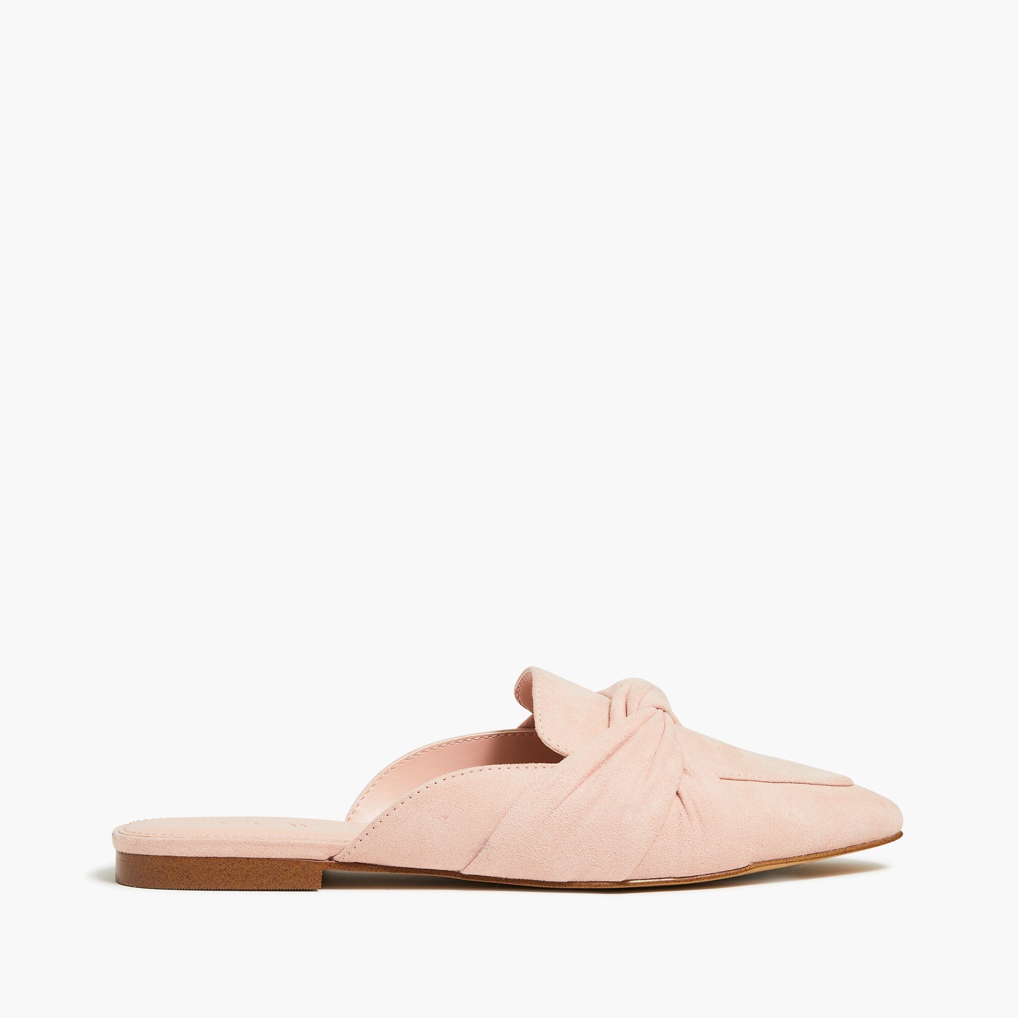 Pointed-toe loafer mules