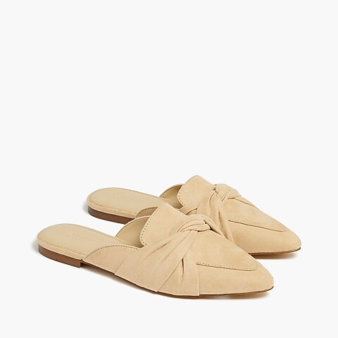 womens Pointed-toe loafer mules