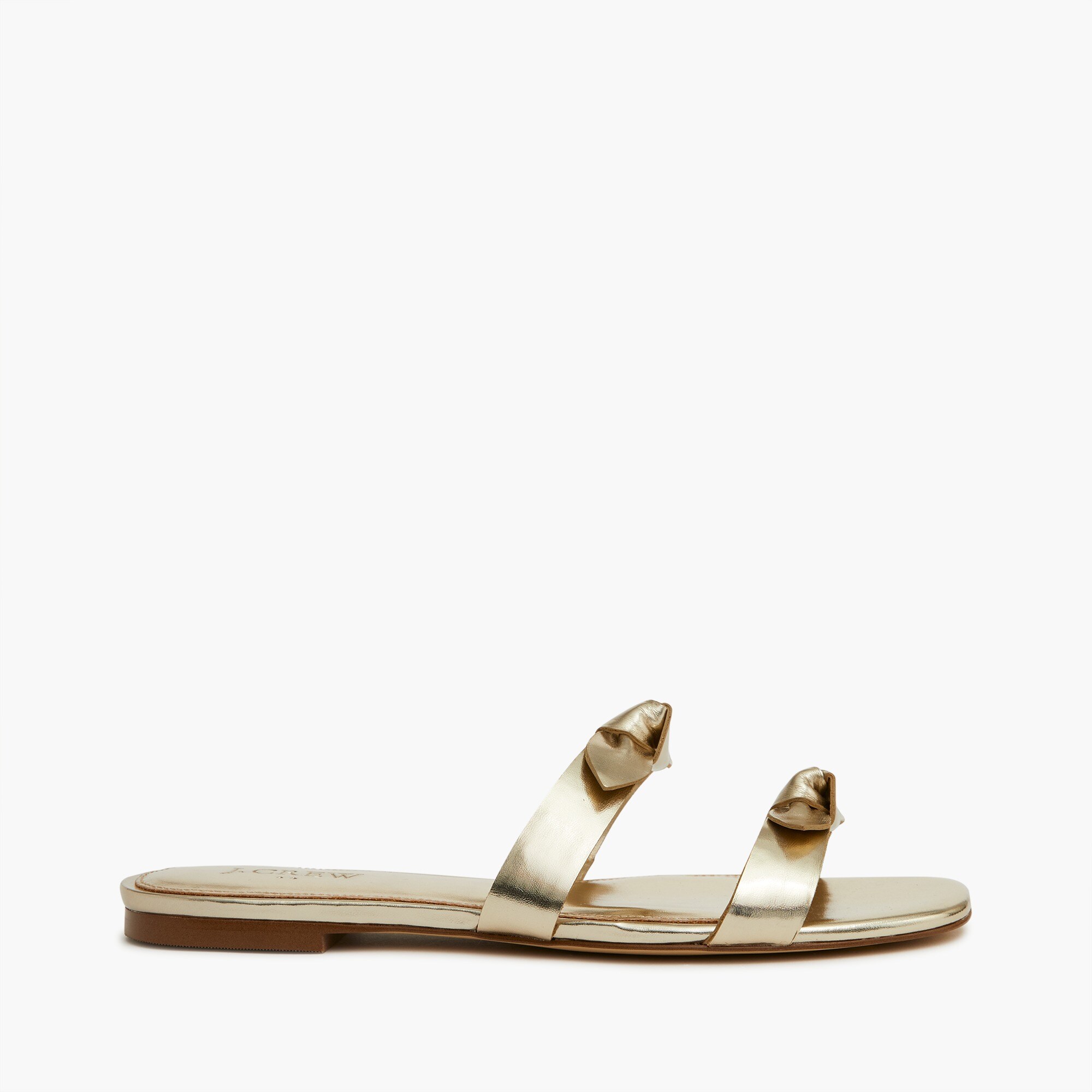 Knotted-bow sandals