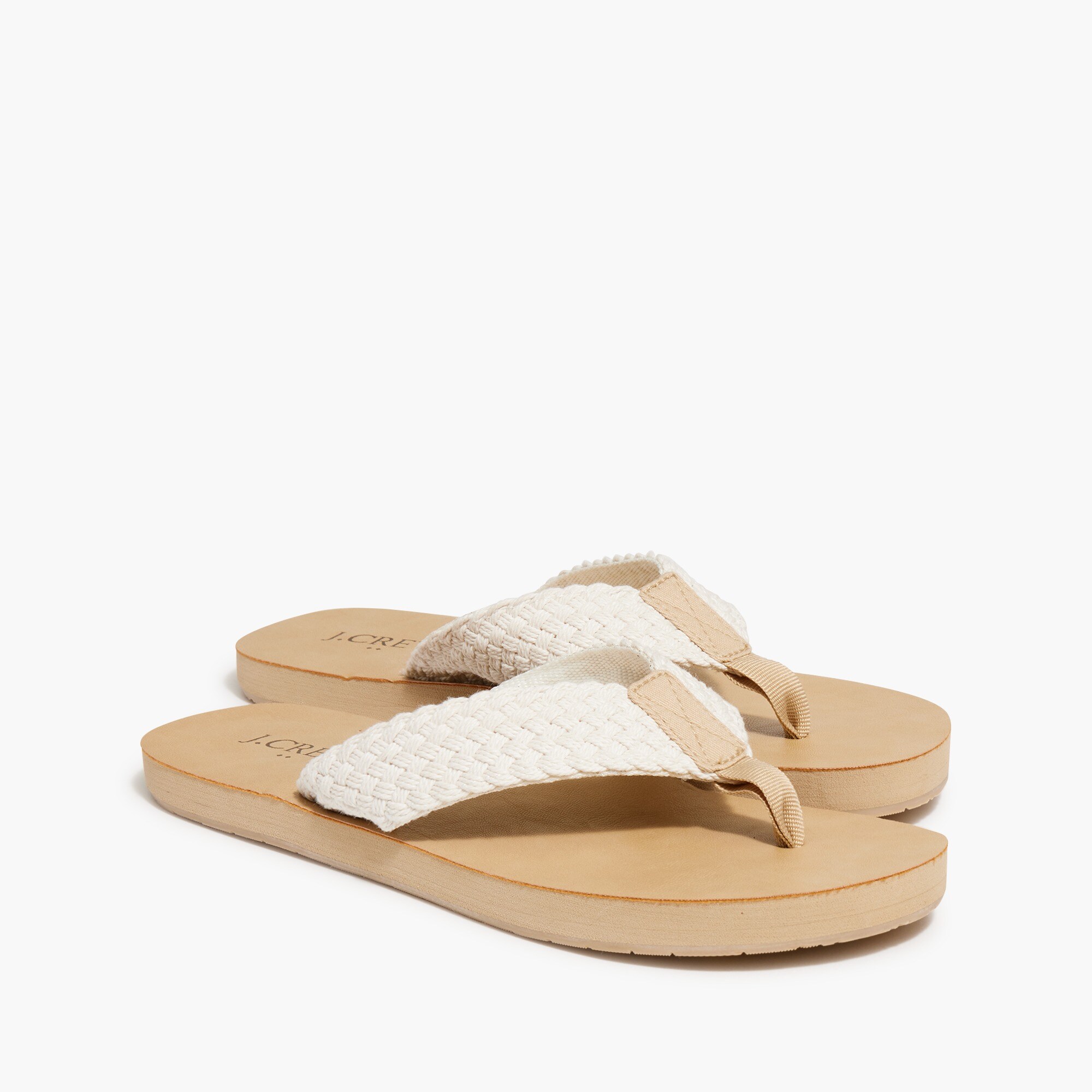 Braided flip-flop sandals