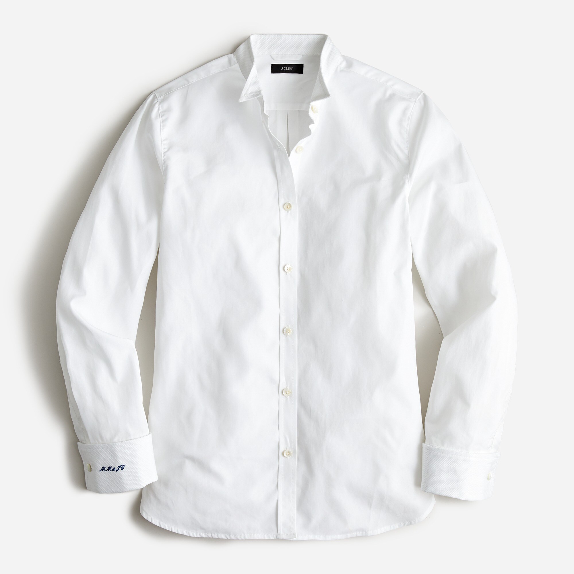 Marie Marot X J.Crew cotton poplin tuxedo shirt