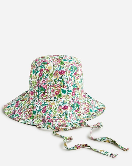  Canvas bucket hat with ties in Liberty&reg; fabrics