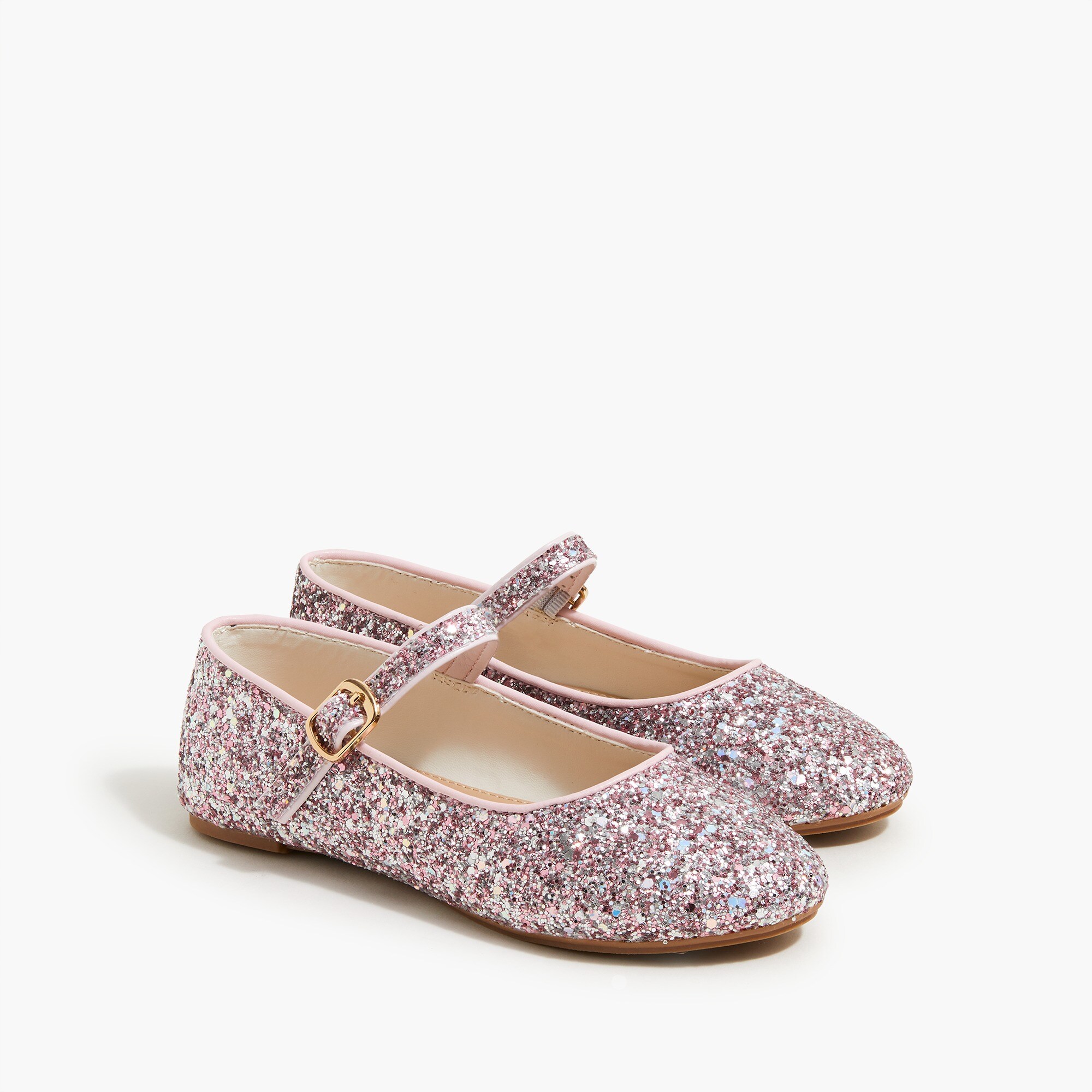 girls' glitter mary jane flats for girls