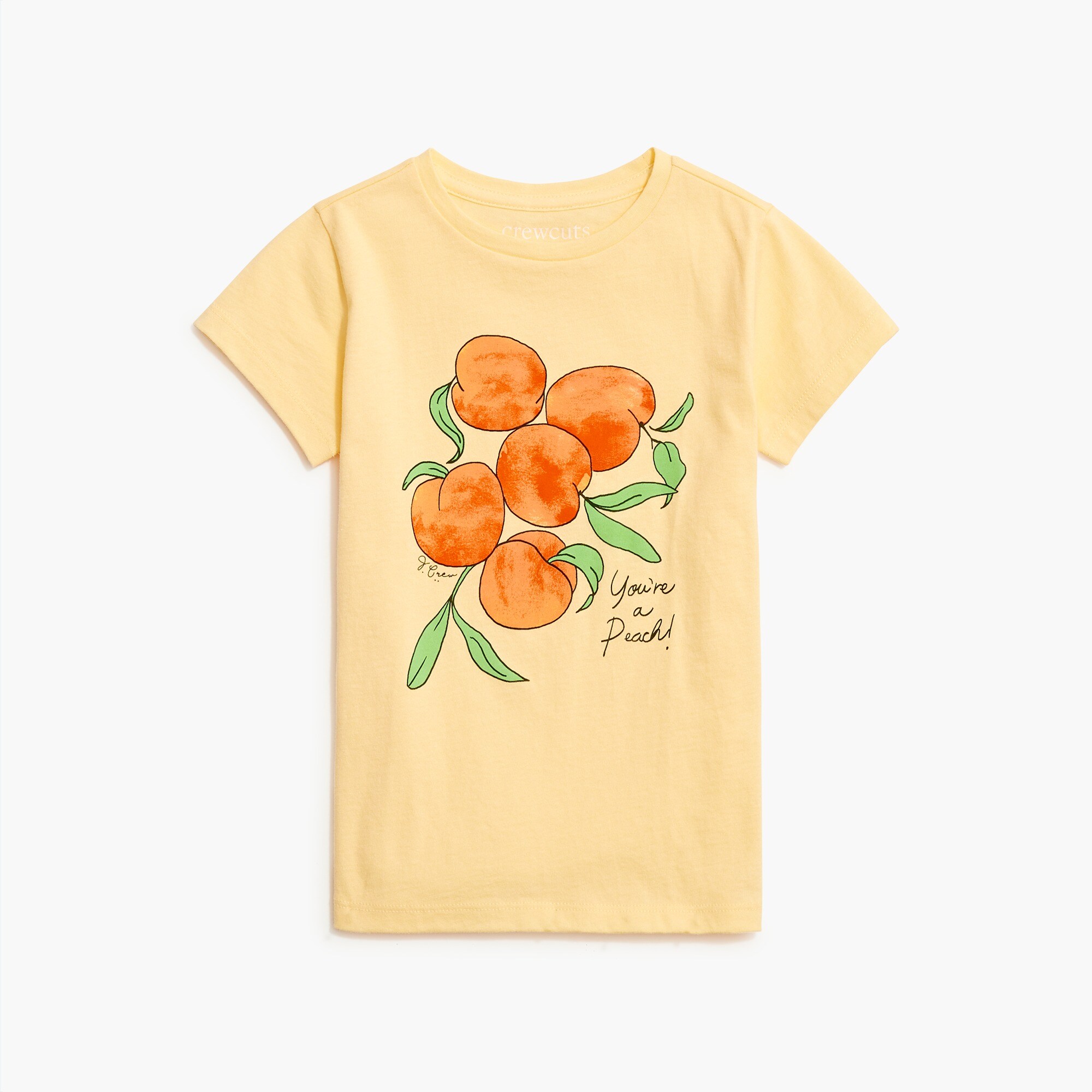Girls' peaches graphic tee