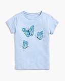 Girls&apos; floral butterfly graphic tee