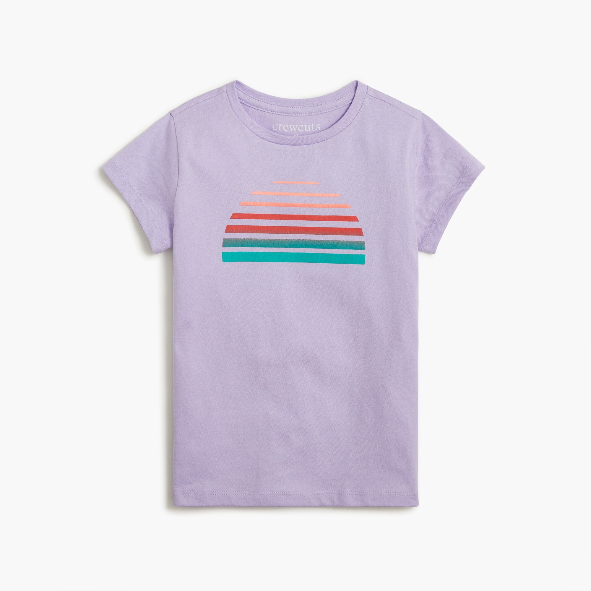 Girls' sunset graphic tee