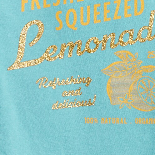 Girls&apos; lemonade graphic tee LEMONADE GLITTER GRAPHI factory: girls&apos; lemonade graphic tee for girls