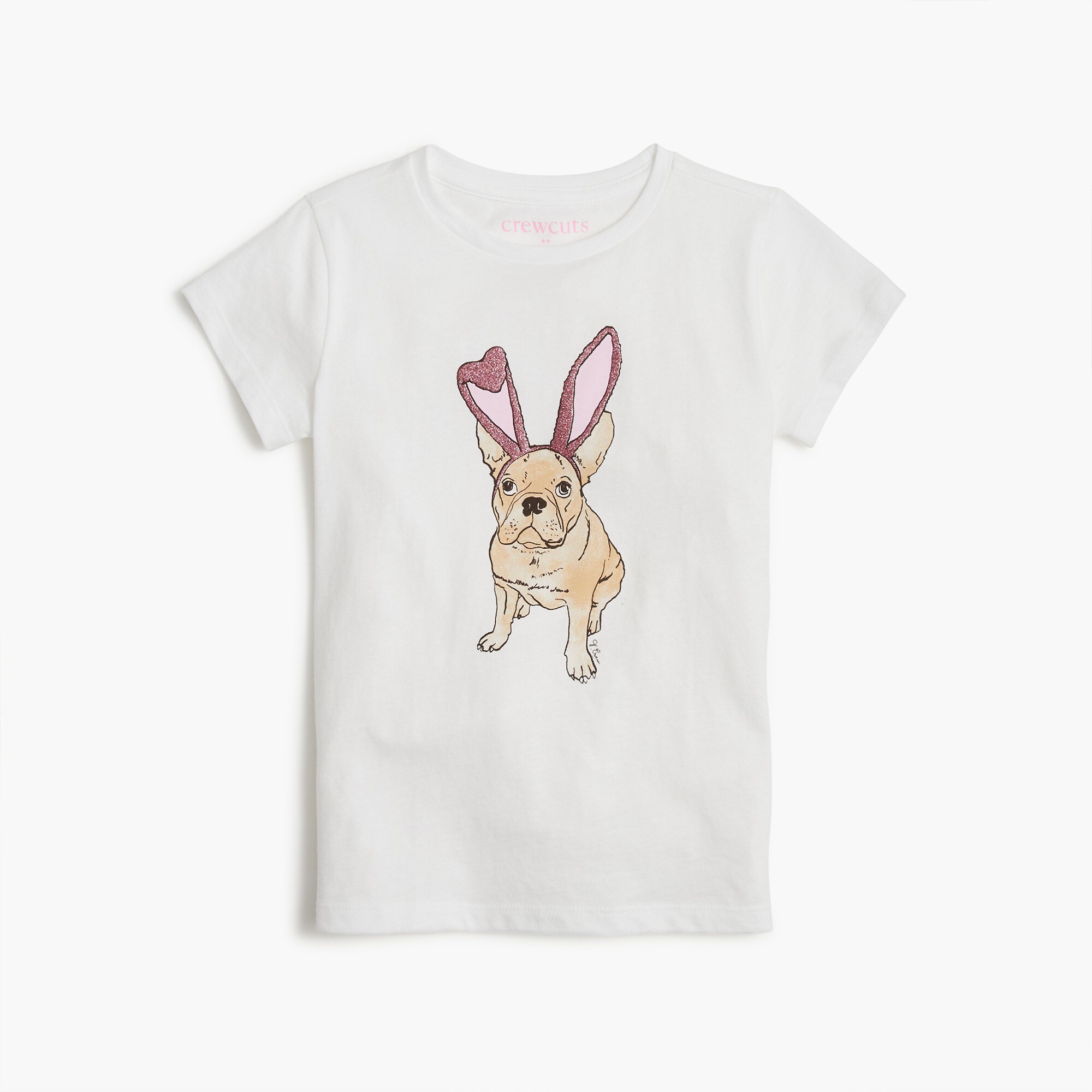 Girls' Easter dog graphic tee