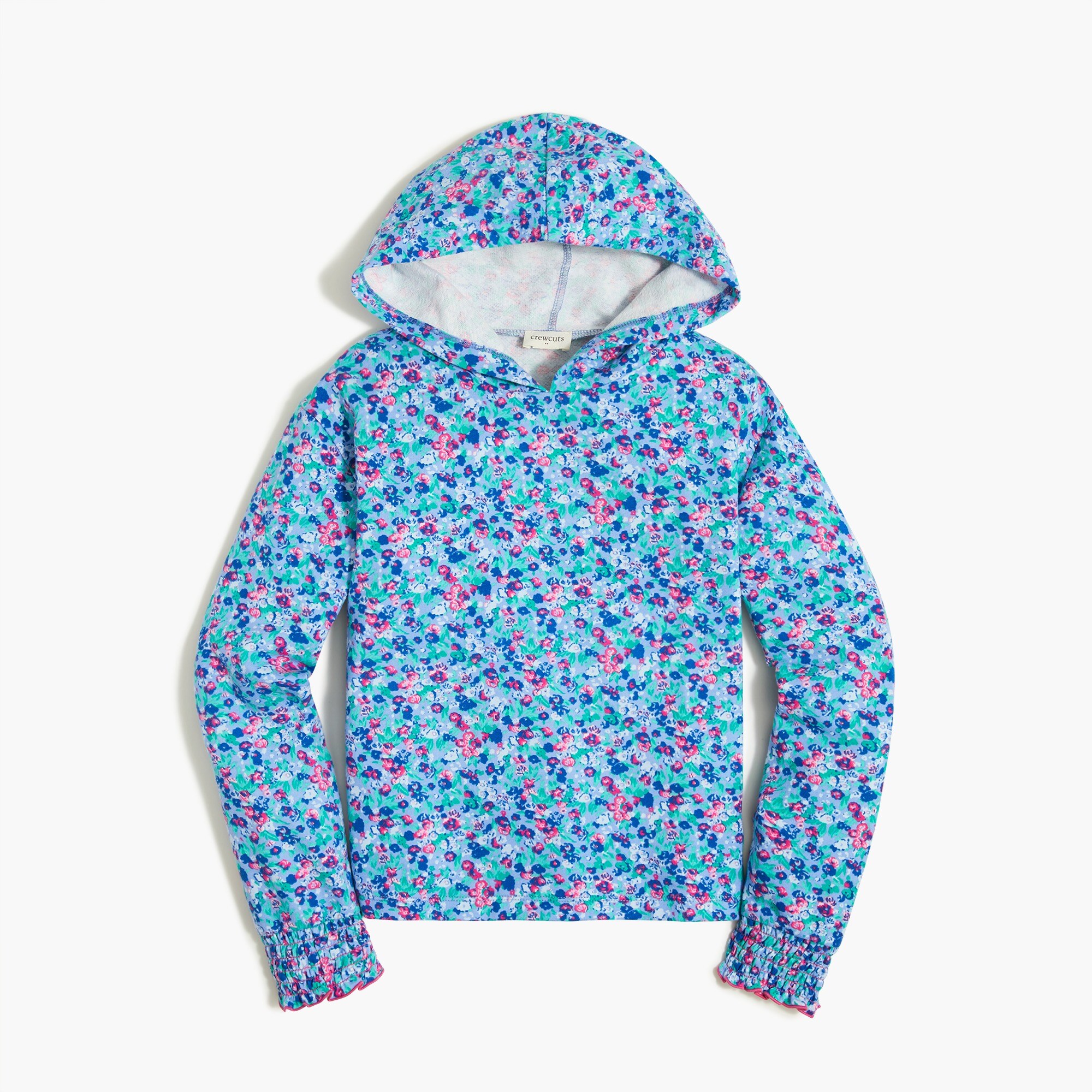 Girls' floral hoodie