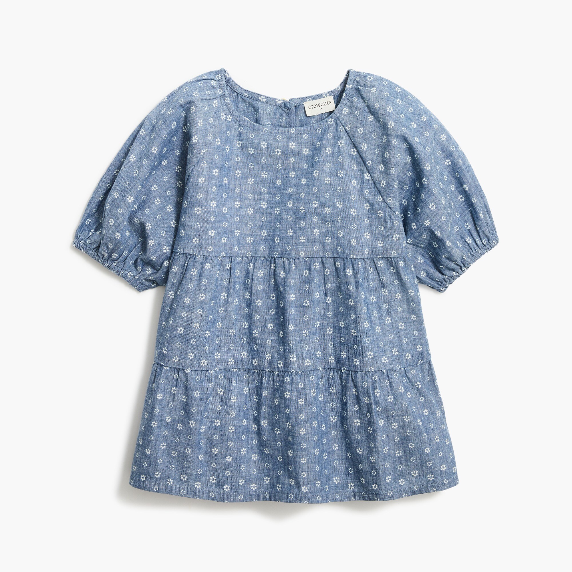 Girls' puff-sleeve top