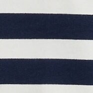 Girls' striped polo shirt NAVY WHT