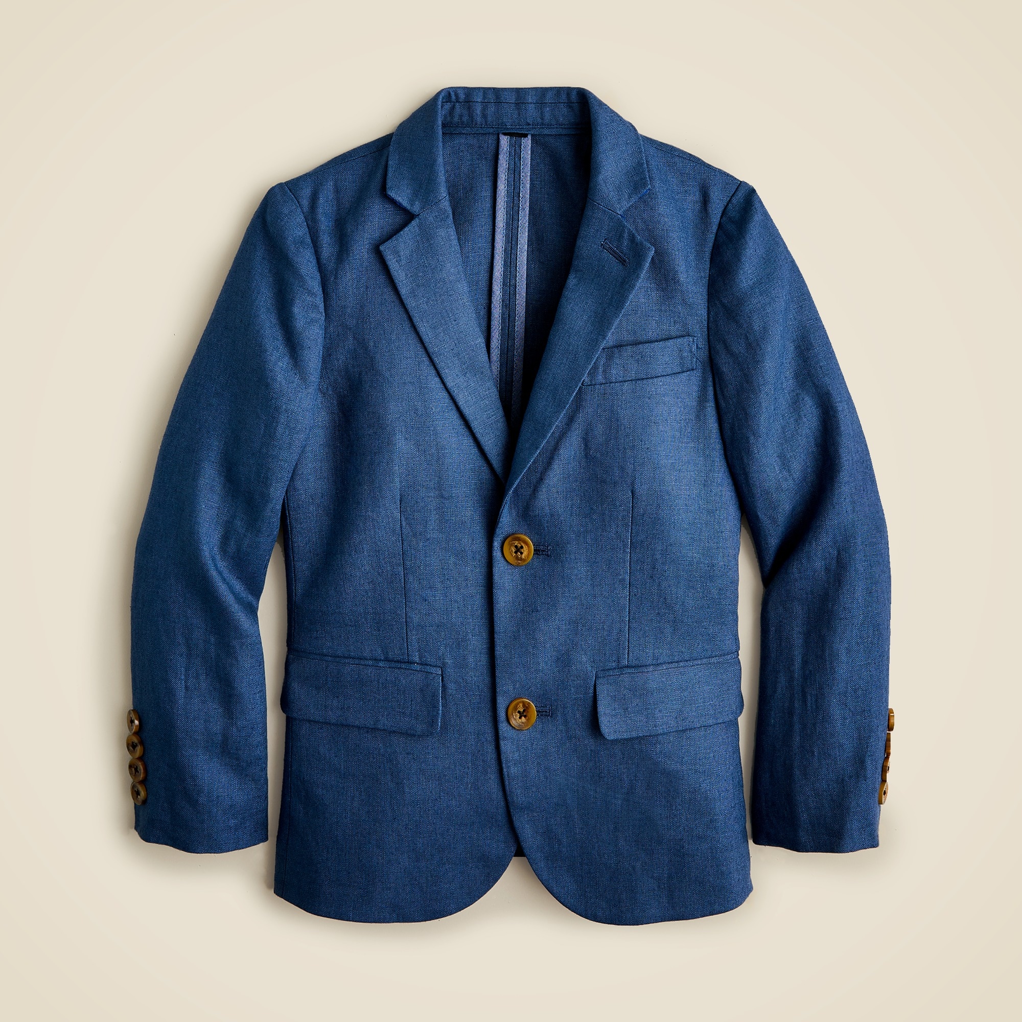 Boys' Ludlow unstructured suit jacket in linen