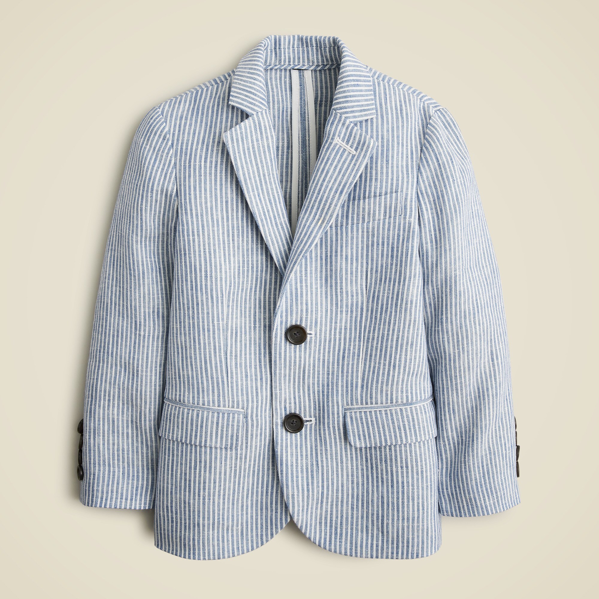 Boys' Ludlow unstructured suit jacket in linen