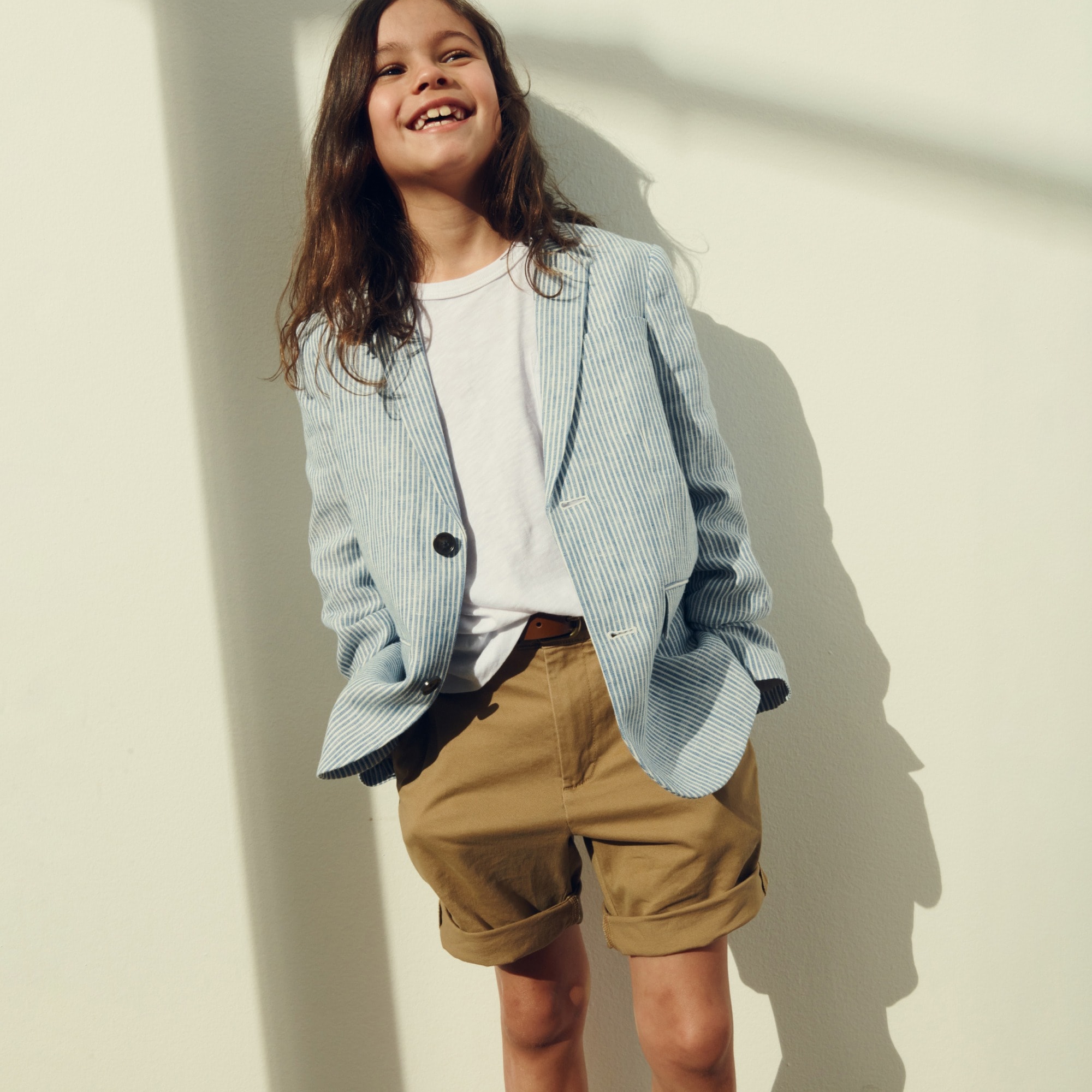  Boys' Ludlow unstructured suit jacket in linen