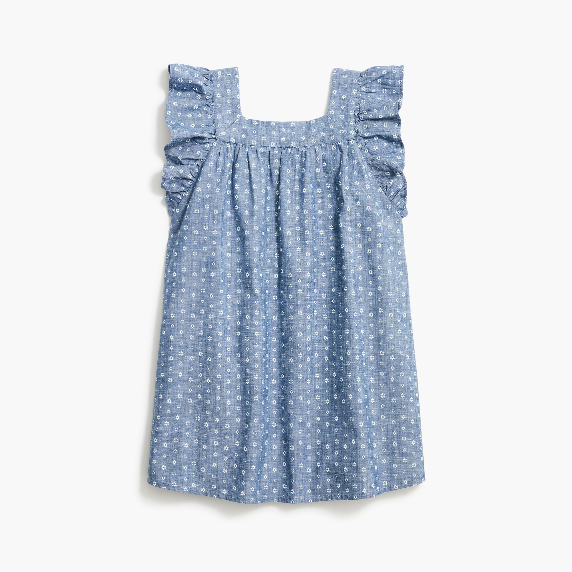 Girls' chambray dress