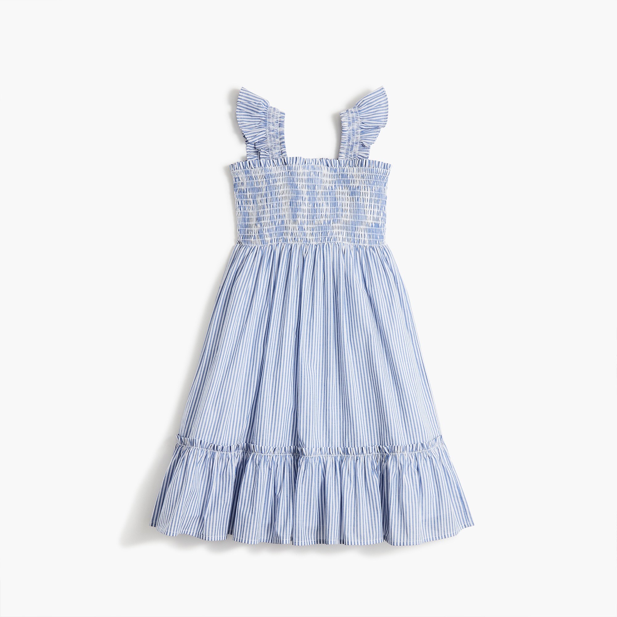 Girls&apos; ruffle-sleeve tiered dress