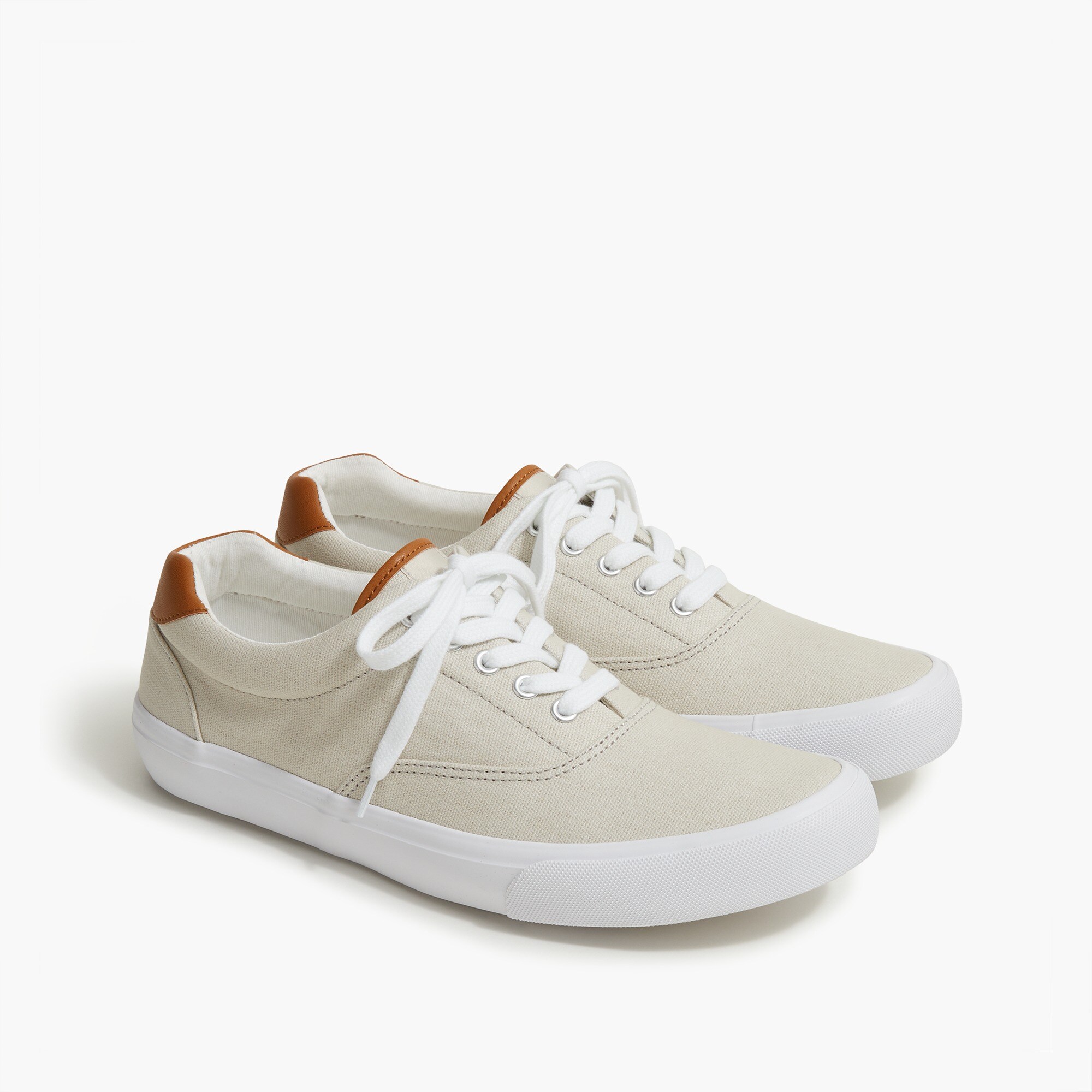 canvas lace-up sneakers for men