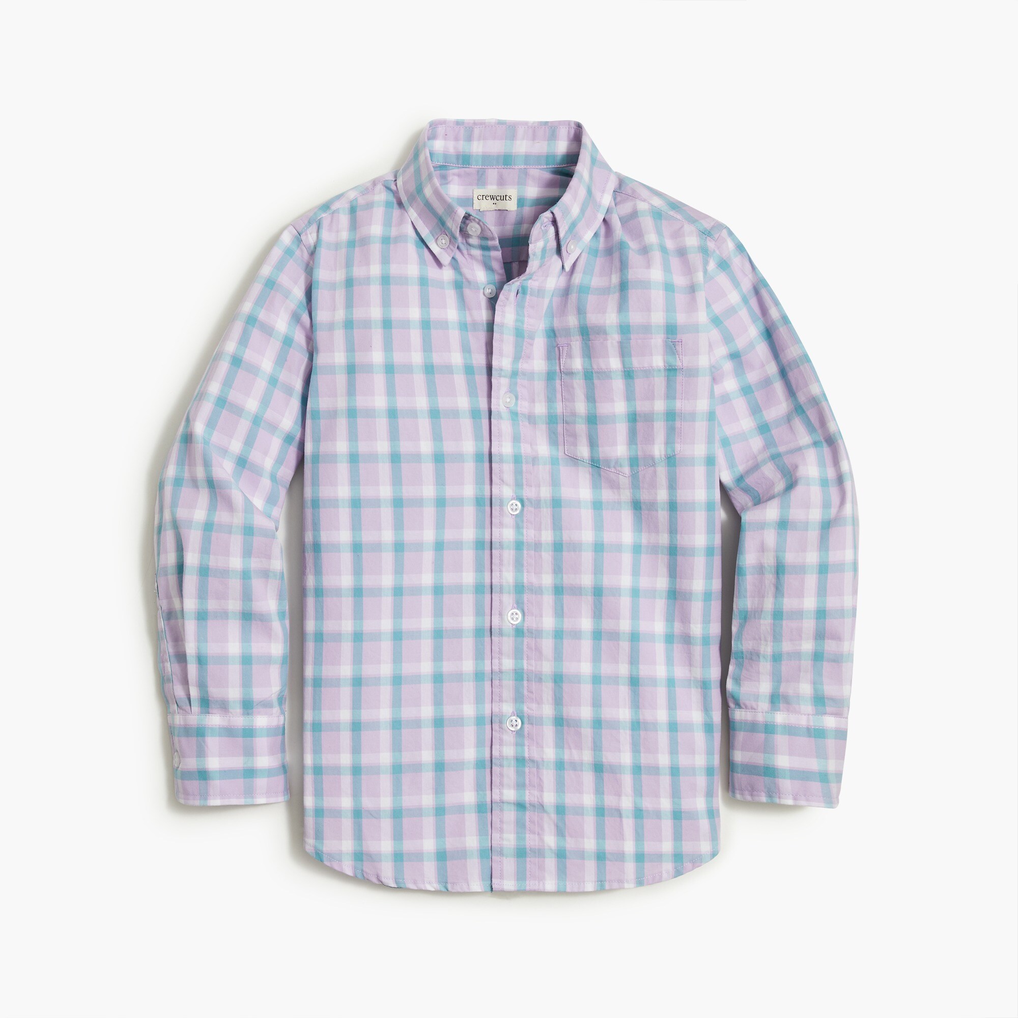  Boys&apos; purple long-sleeve washed shirt