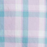 Boys' gingham washed shirt VINTAGE LILAC SHADOWY S