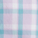 Boys' plaid washed shirt VINTAGE LILAC SHADOWY S