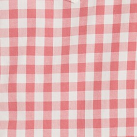 Boys&apos; long-sleeve gingham washed shirt DUSTY RED IVORY 