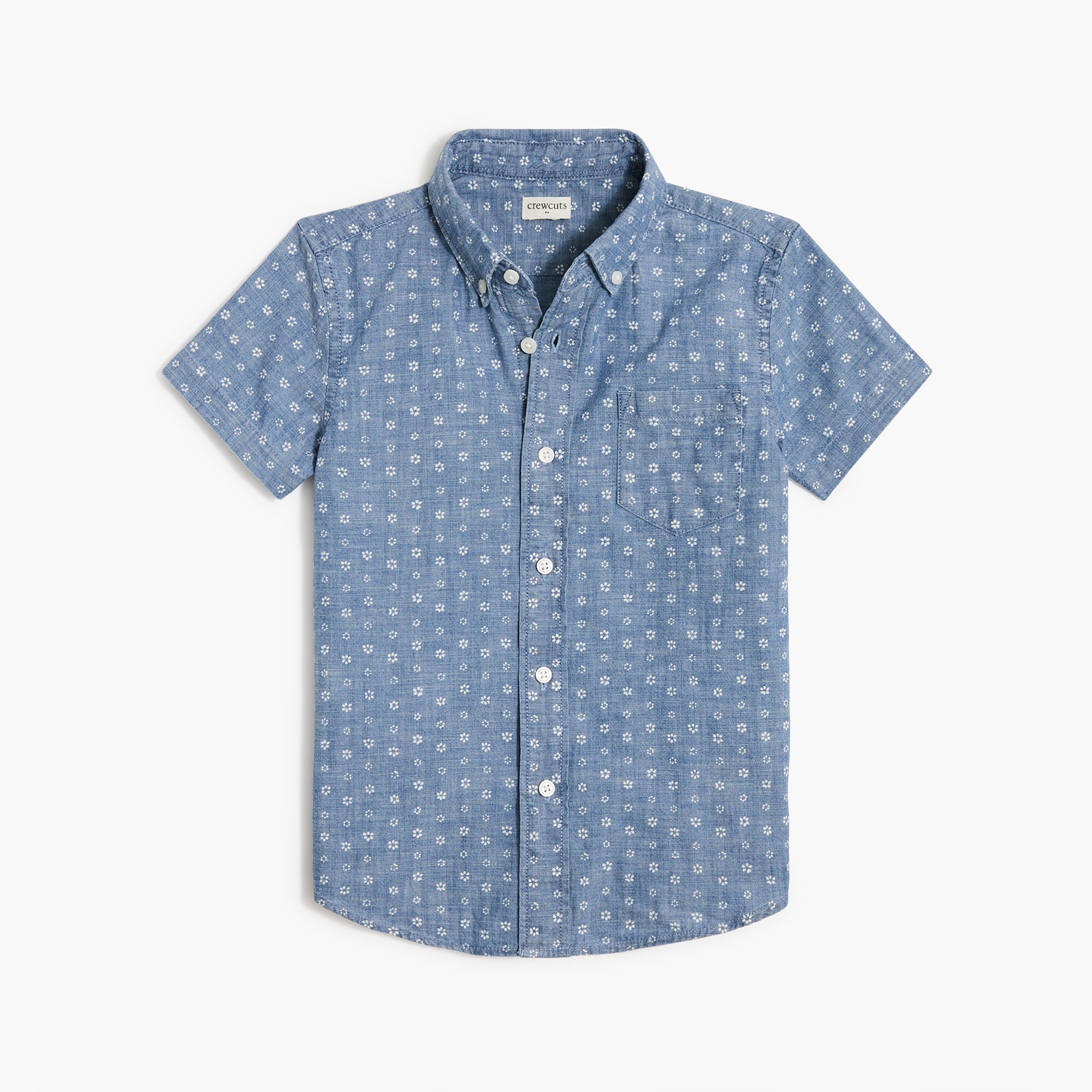 Boys' chambray washed shirt