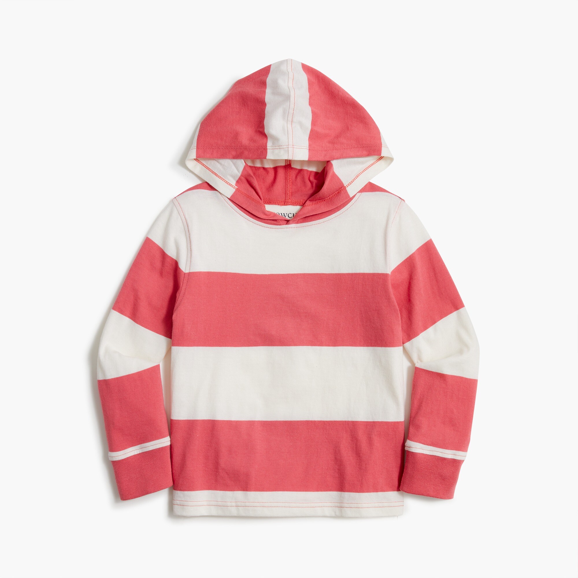 Boys' striped hooded tee