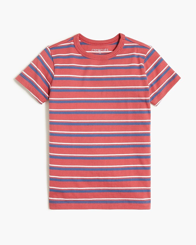 factory: boys&apos; striped tee for boys, right side, view zoomed