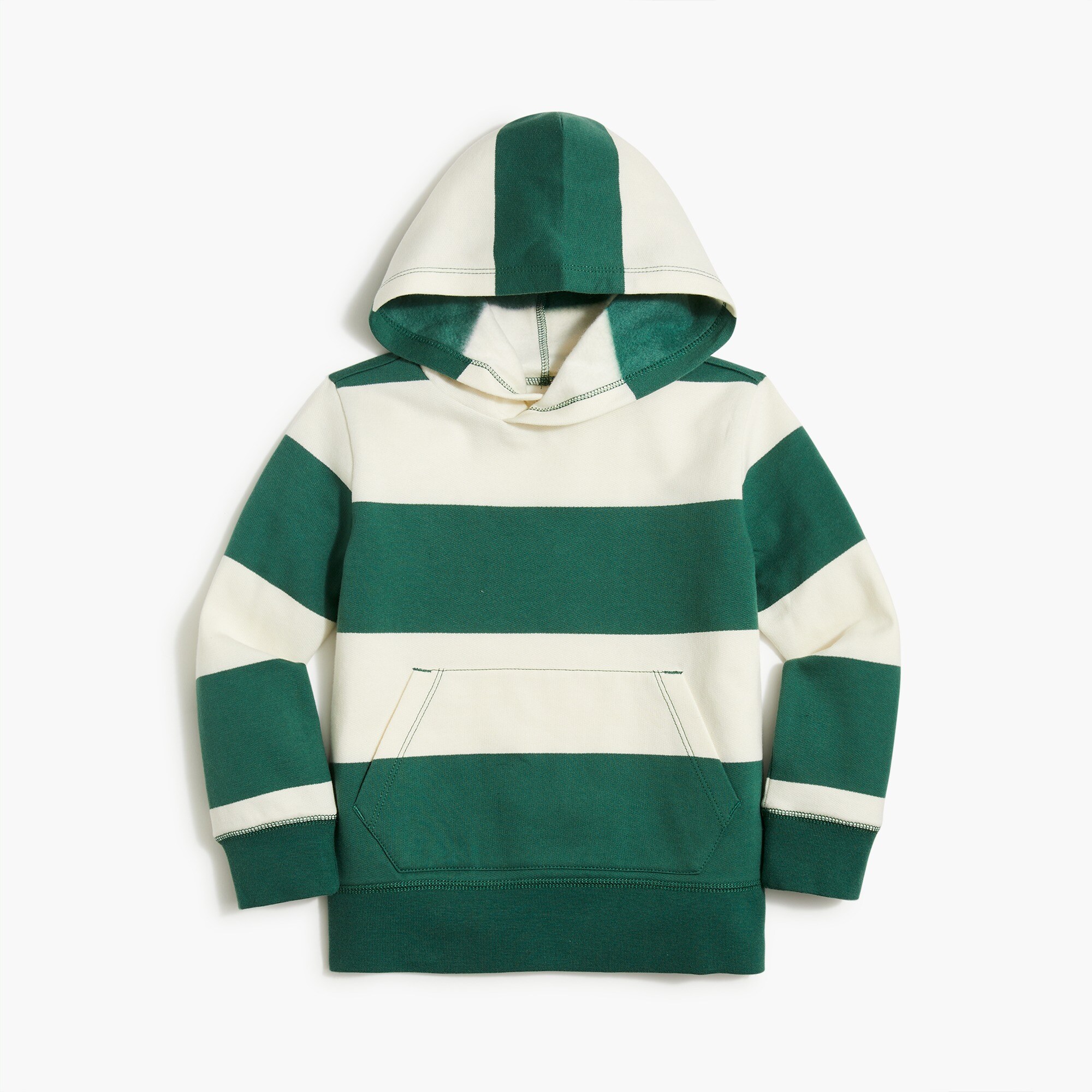 Boys' striped fleece sweatshirt