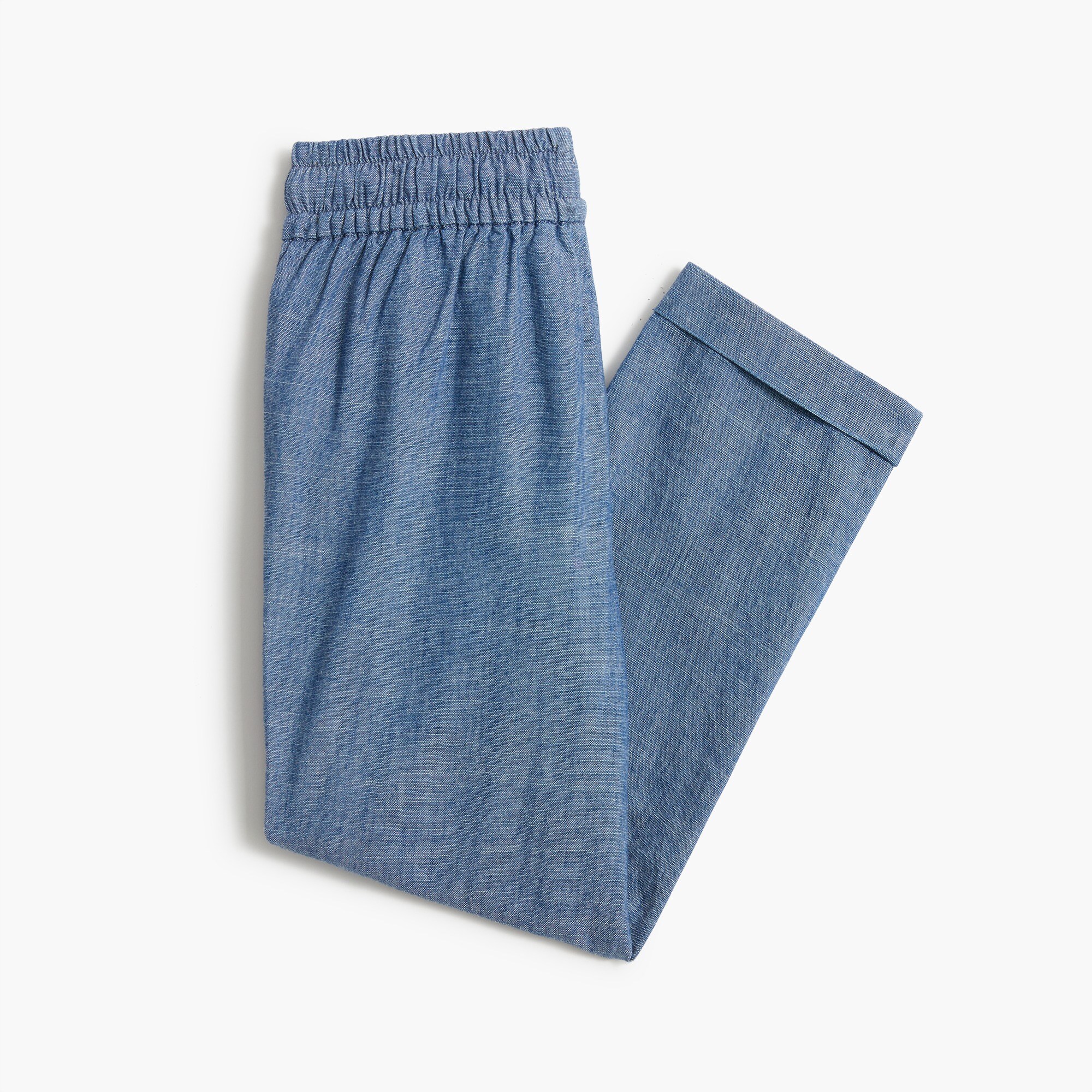 Girls&apos; chambray drawstring pant