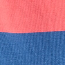 Rugby shirt in stripe CORAL BLUE 