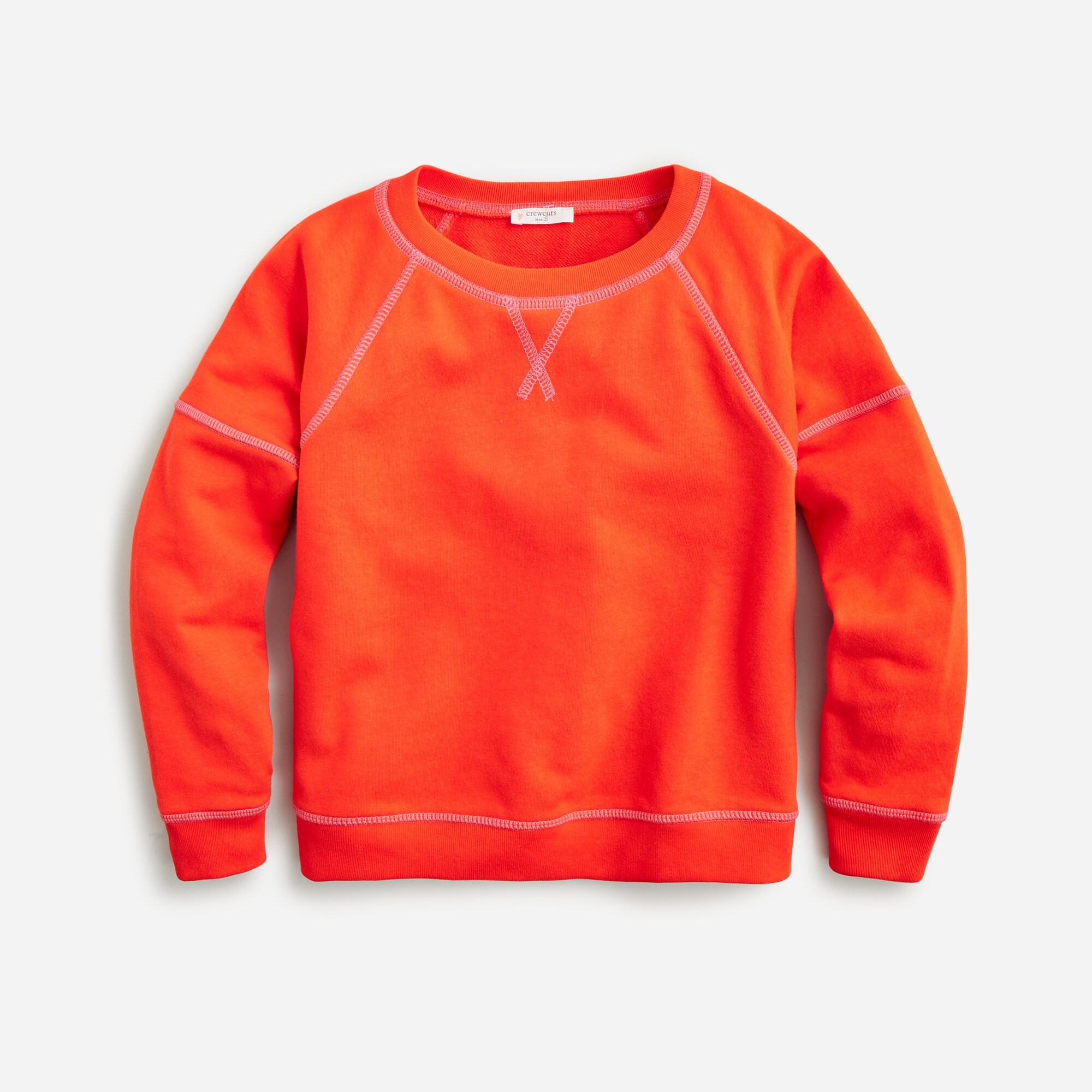 girls Girls&apos; raglan-sleeve crewneck