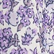 Girls&apos; flutter-sleeve cotton voile top in violet floral IVORY VIOLET BOUQUET 