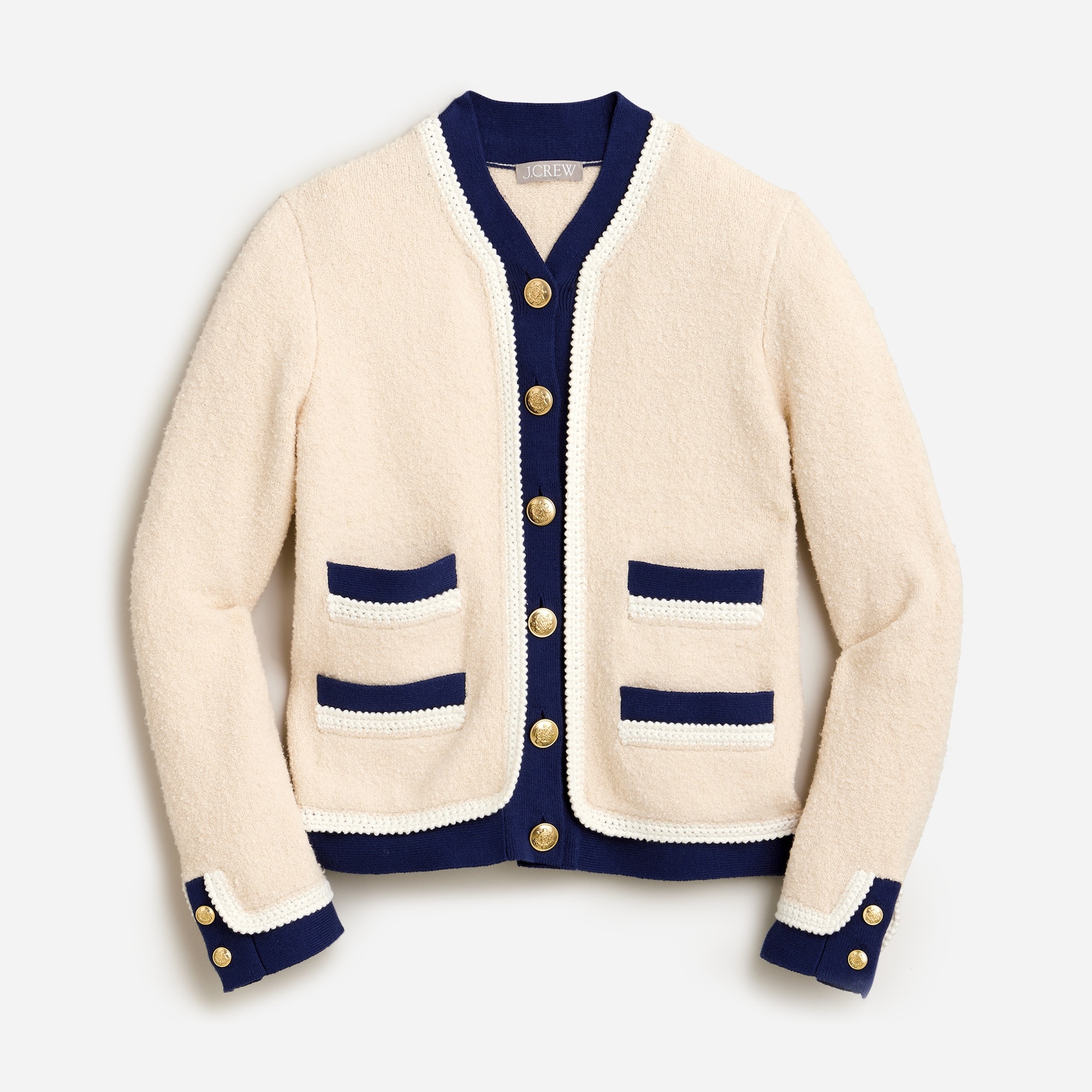 J.Crew: Textured Bouclé Lady Jacket For Women - sweaters
