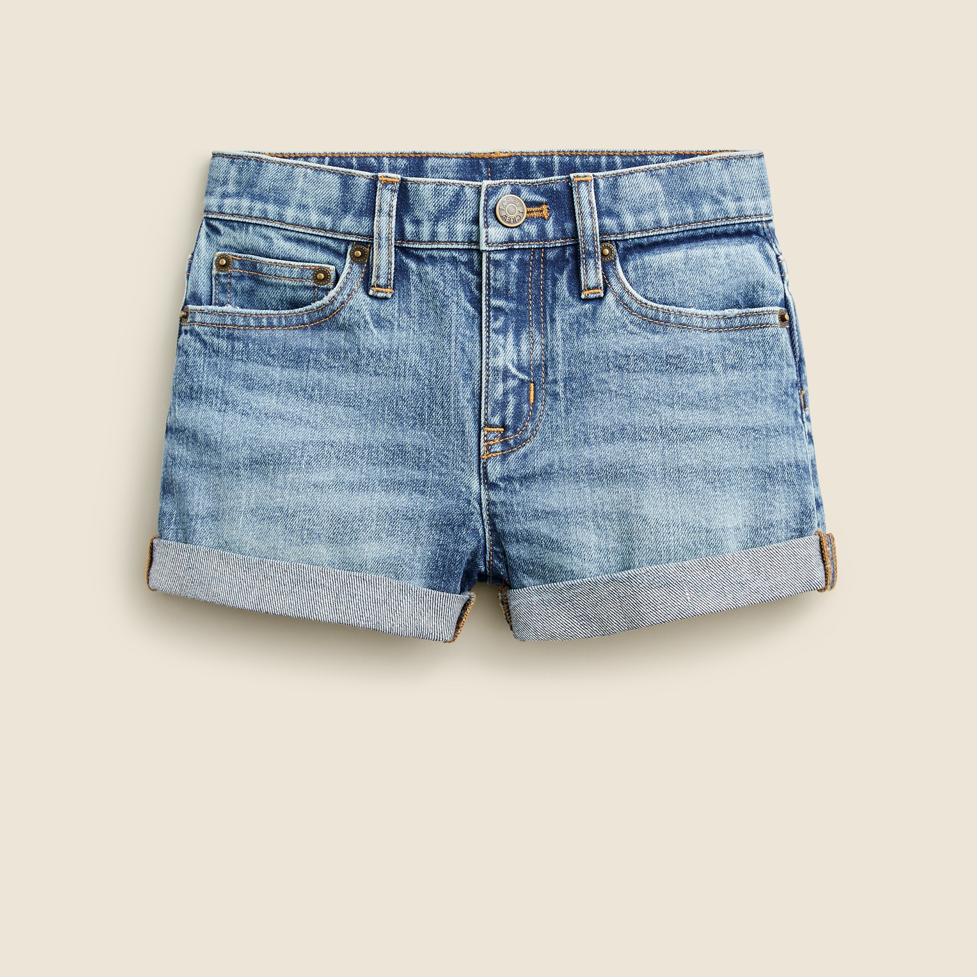 girls Girls&apos; cuffed denim short in island wash