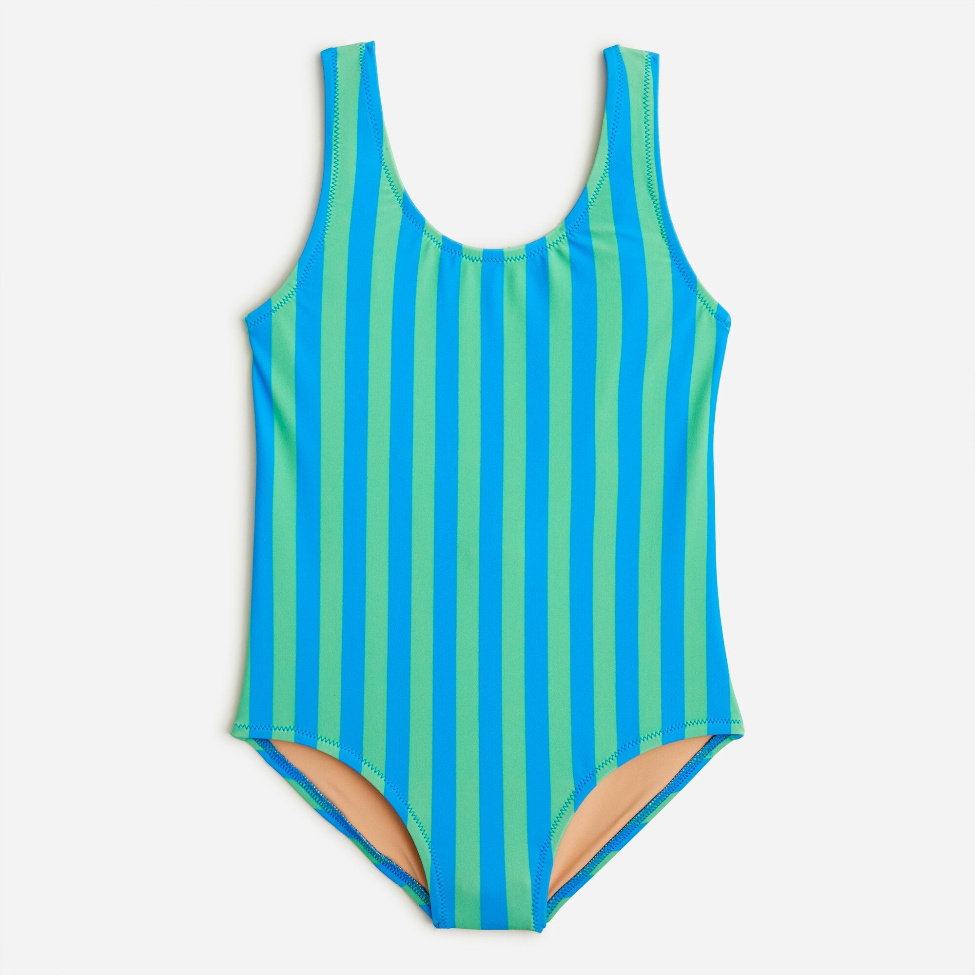 Girls&apos; scoopneck one-piece swimsuit with UPF 50+