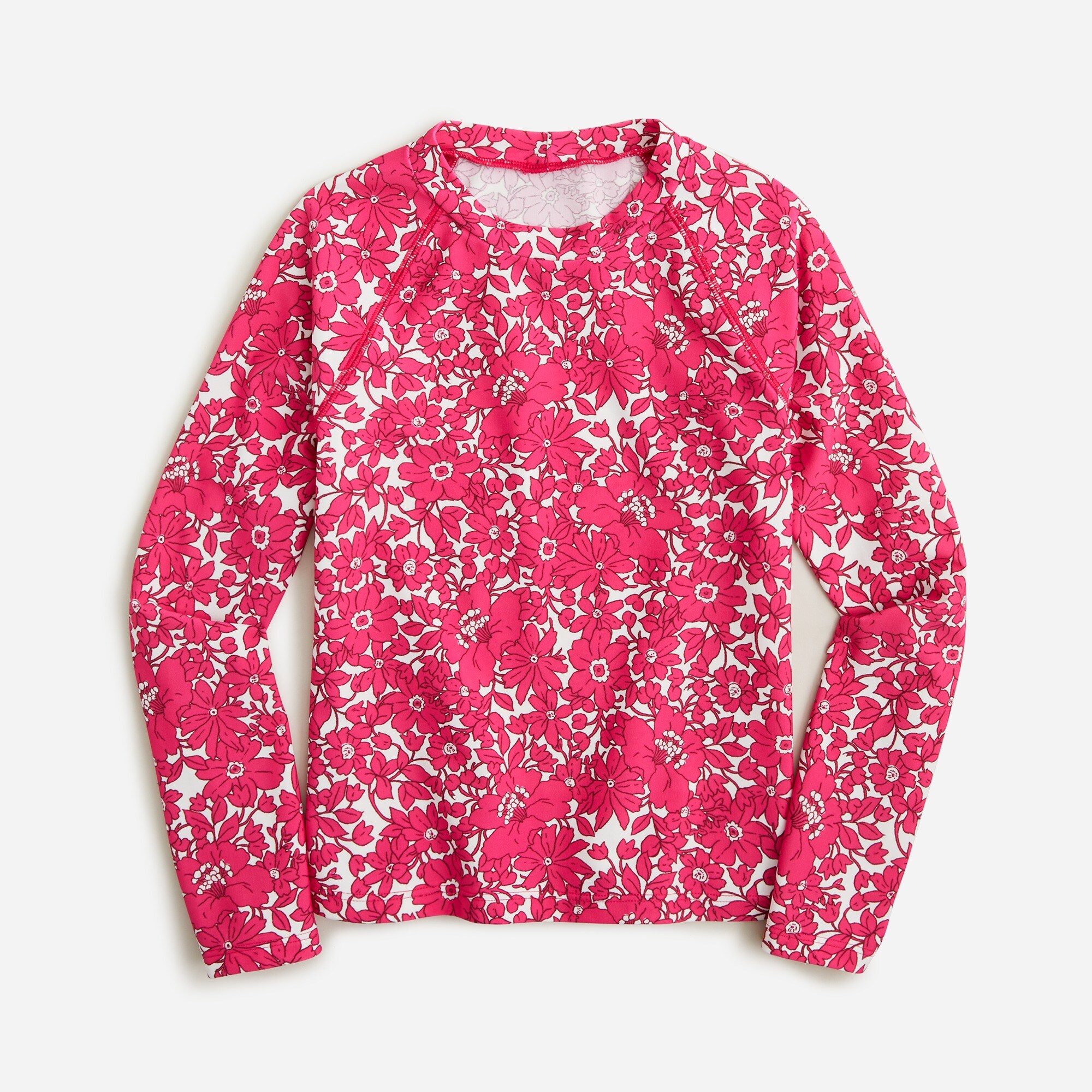 girls Girls&apos; printed rash guard with UPF 50+