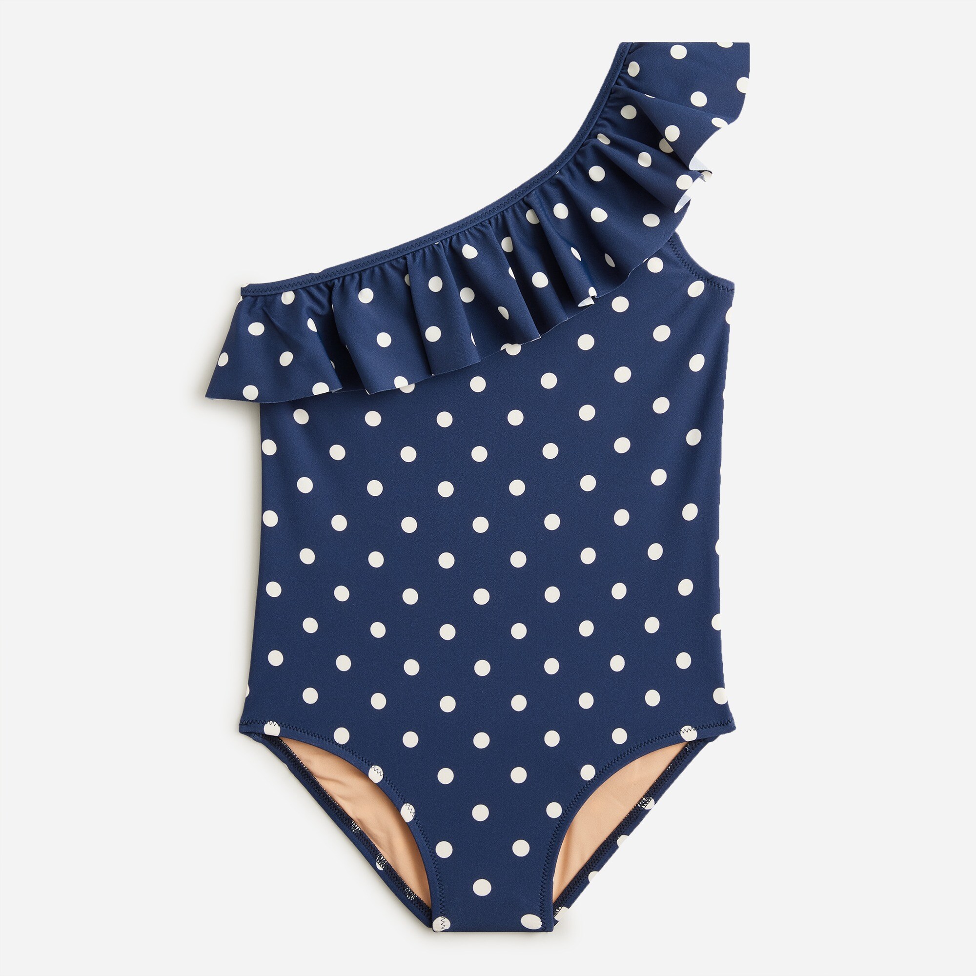 girls Girls&apos; one-shoulder one-piece swimsuit with UPF 50