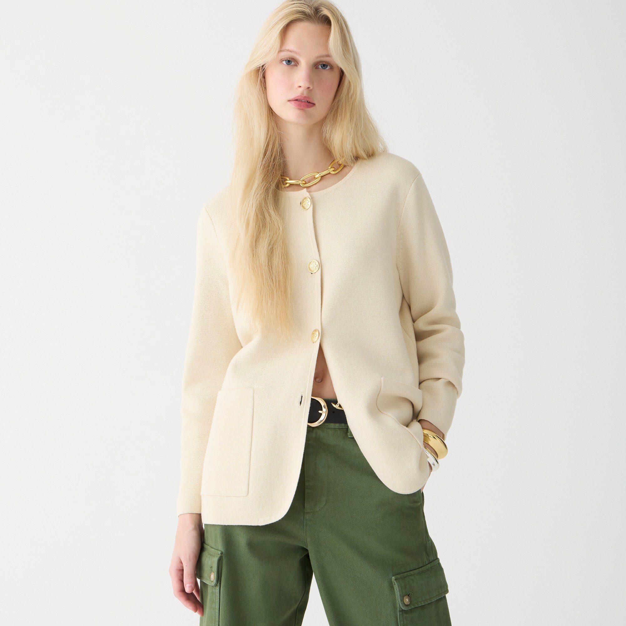 j.crew: giselle sweater-blazer for women