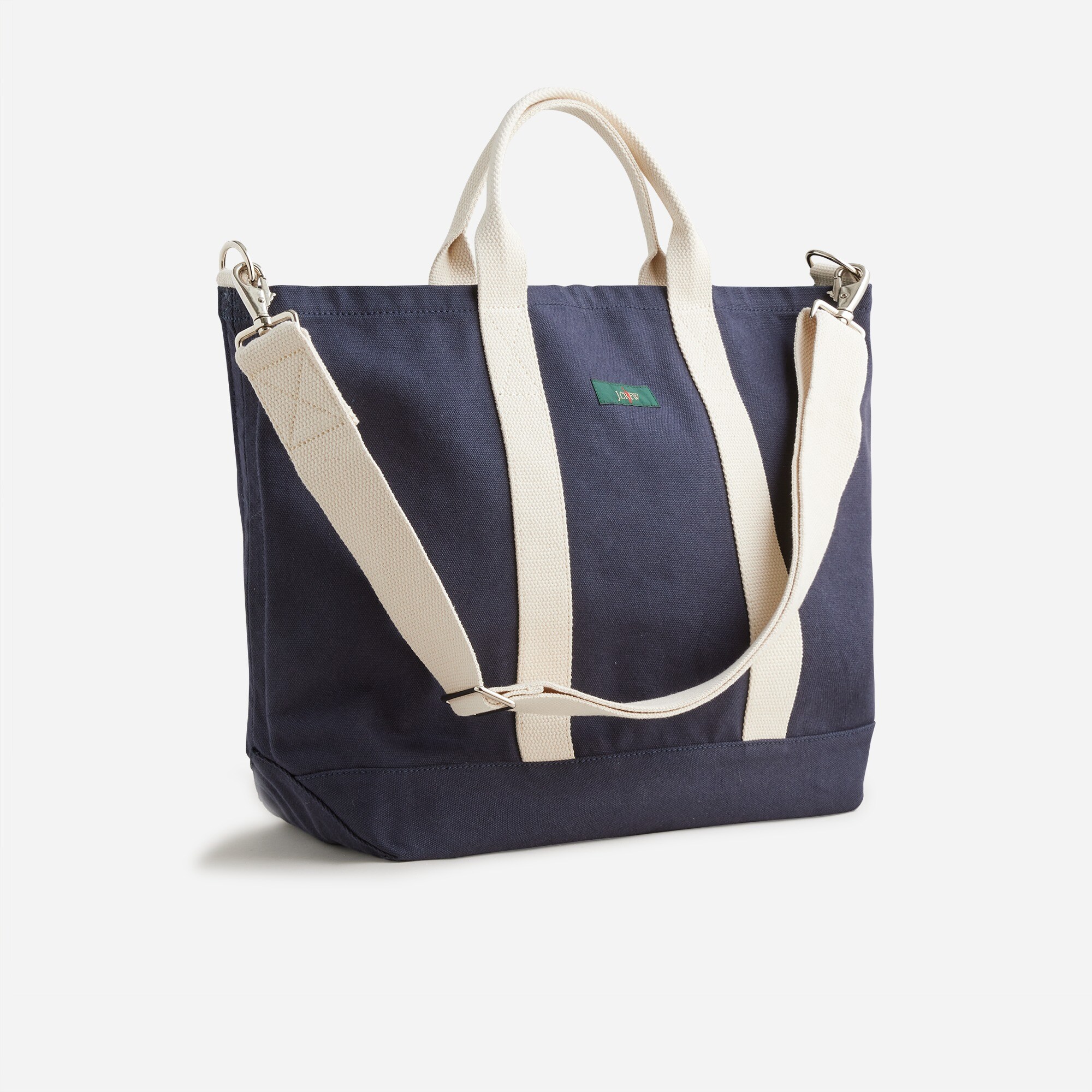 mens Limited-edition large canvas tote with webbing strap